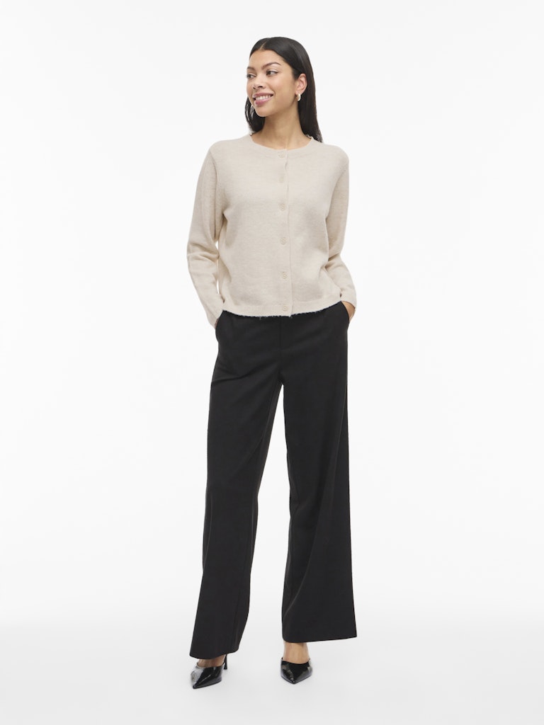 Viliga L/s O-neck Knit Cardigan - Noos - Beige