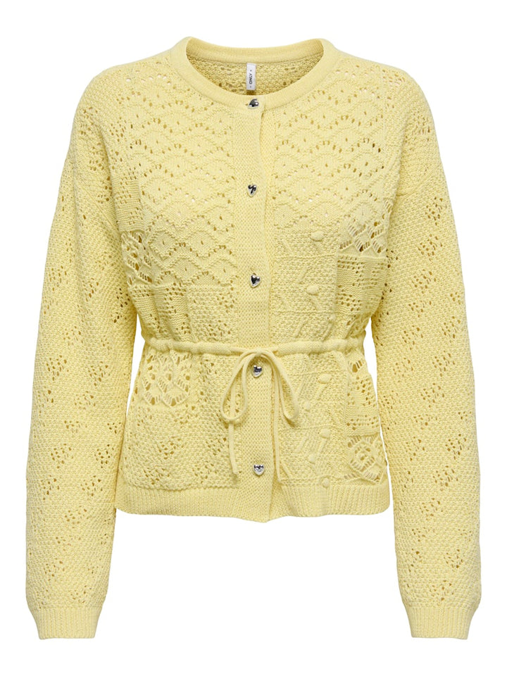 Onlelke Life Ls Cardigan Cc Knt - Geel