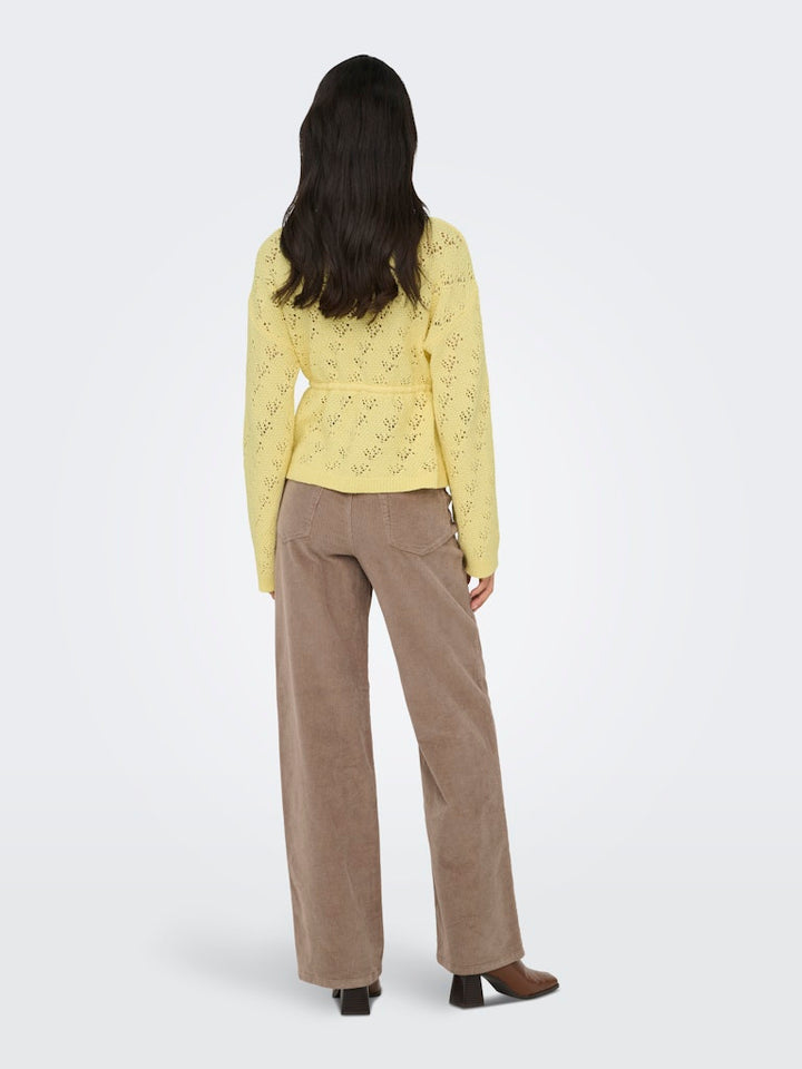 Onlelke Life Ls Cardigan Cc Knt - Geel