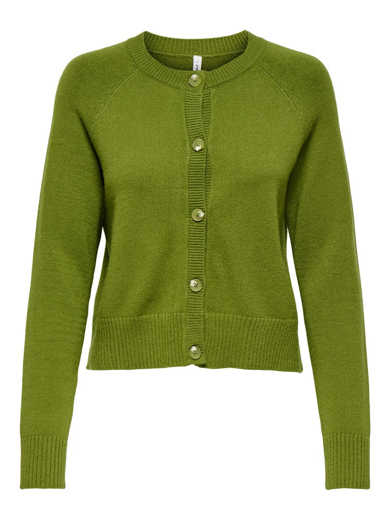 Onlkatia Ls Short Cardigan Cc Knt - Groen