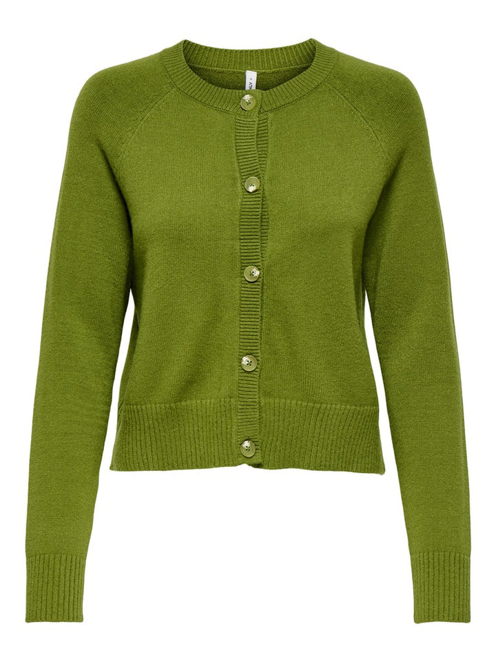 Onlkatia Ls Short Cardigan Cc Knt - Groen