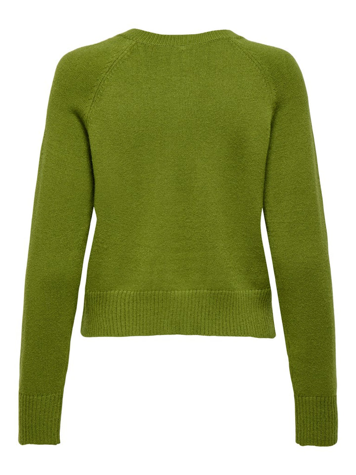 Onlkatia Ls Short Cardigan Cc Knt - Groen