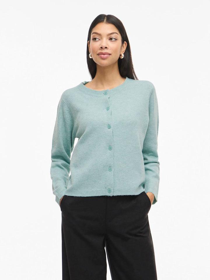 Viliga L/s O-neck Knit Cardigan - Noos - Mint