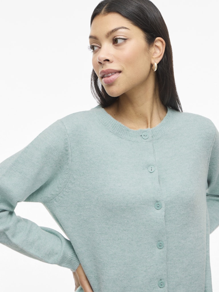 Viliga L/s O-neck Knit Cardigan - Noos - Mint