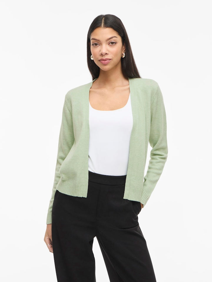 Viril Short L/s Knit Cardigan-noos - Mint