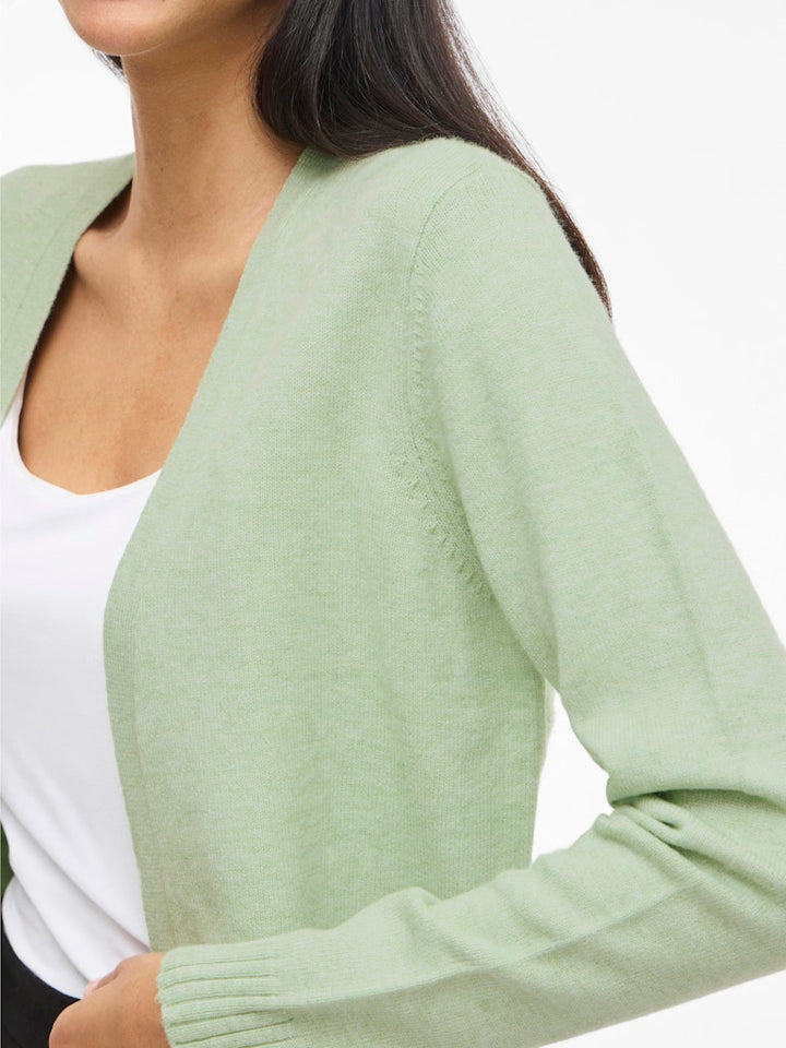 Viril Short L/s Knit Cardigan-noos - Mint