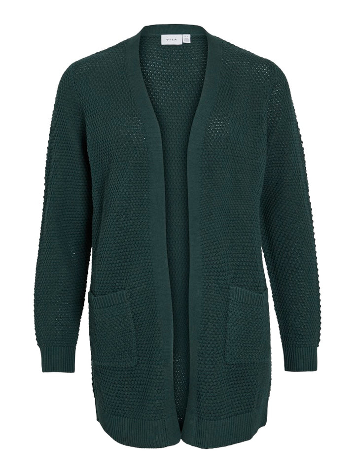 Vidalo L/s Knit Cardigan- Noos - Donkergroen