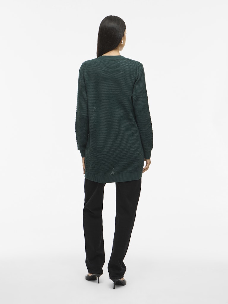 Vidalo L/s Knit Cardigan- Noos - Donkergroen