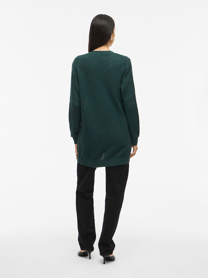 Vidalo L/s Knit Cardigan- Noos - Donkergroen