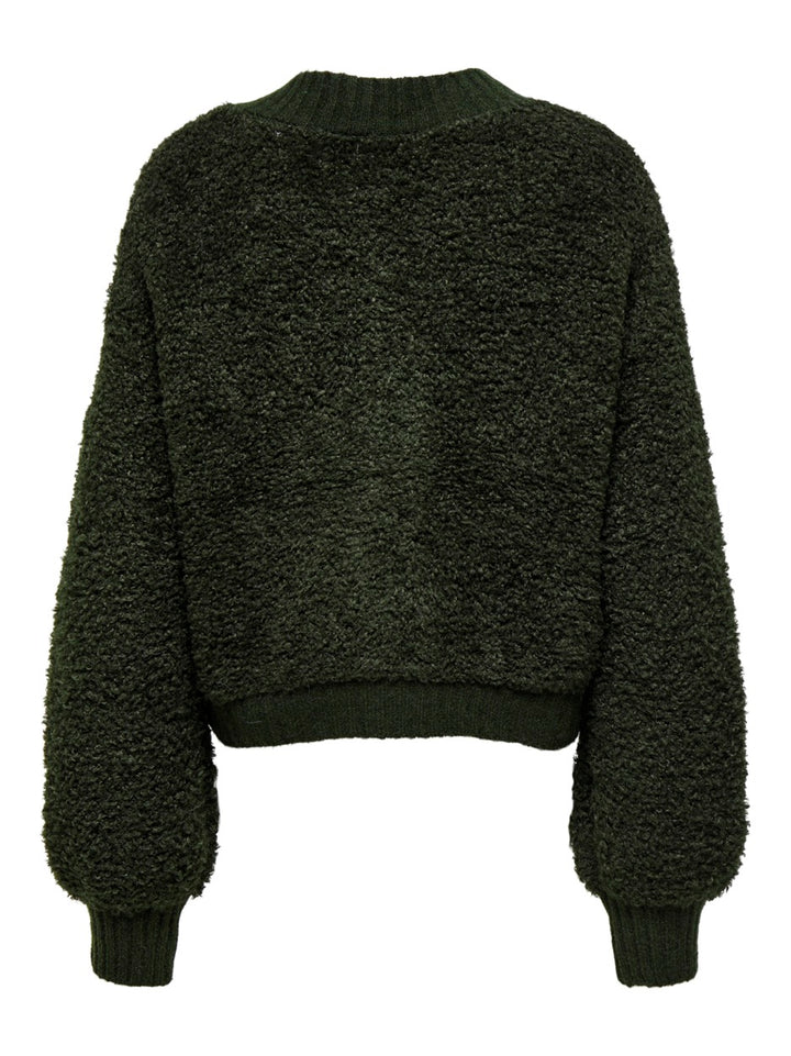 Jdyeira Life L/s O-neck Cardigan Kn - Donkergroen