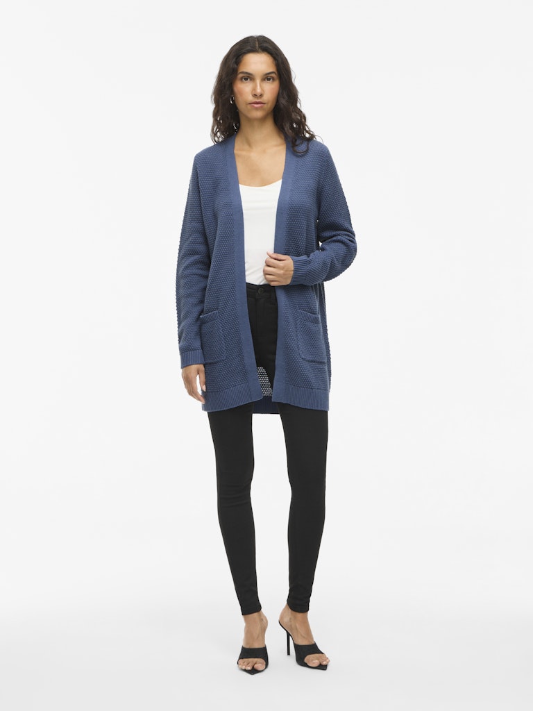 Vidalo L/s Knit Cardigan- Noos - Rafblauw