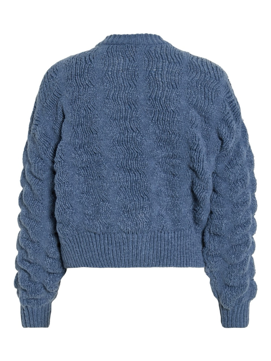 Vichana L/s Knit Cardigan - Rafblauw