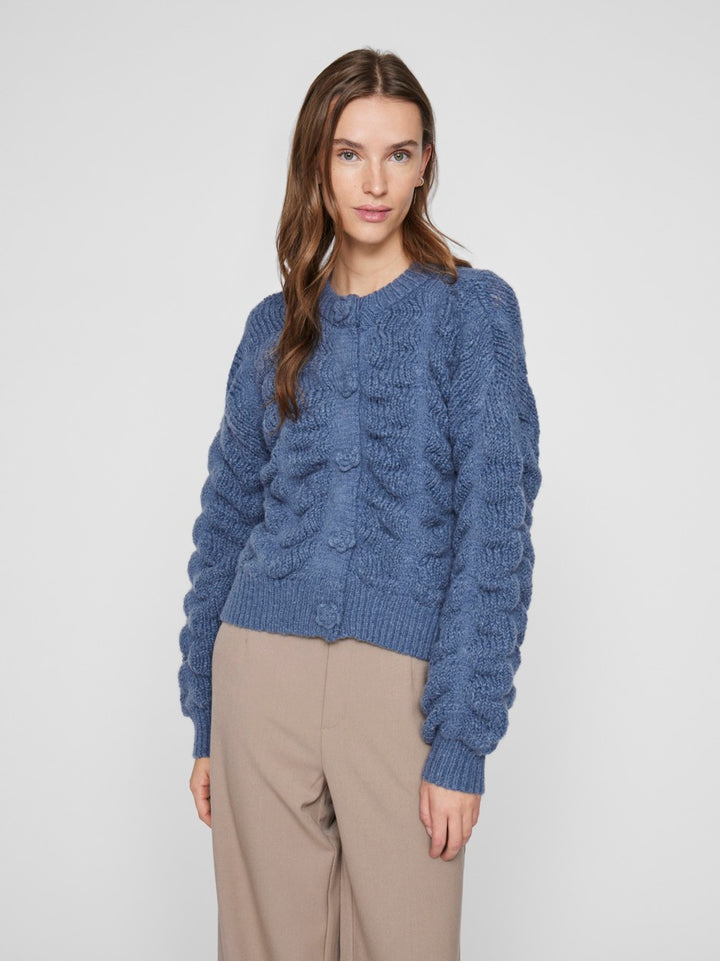 Vichana L/s Knit Cardigan - Rafblauw