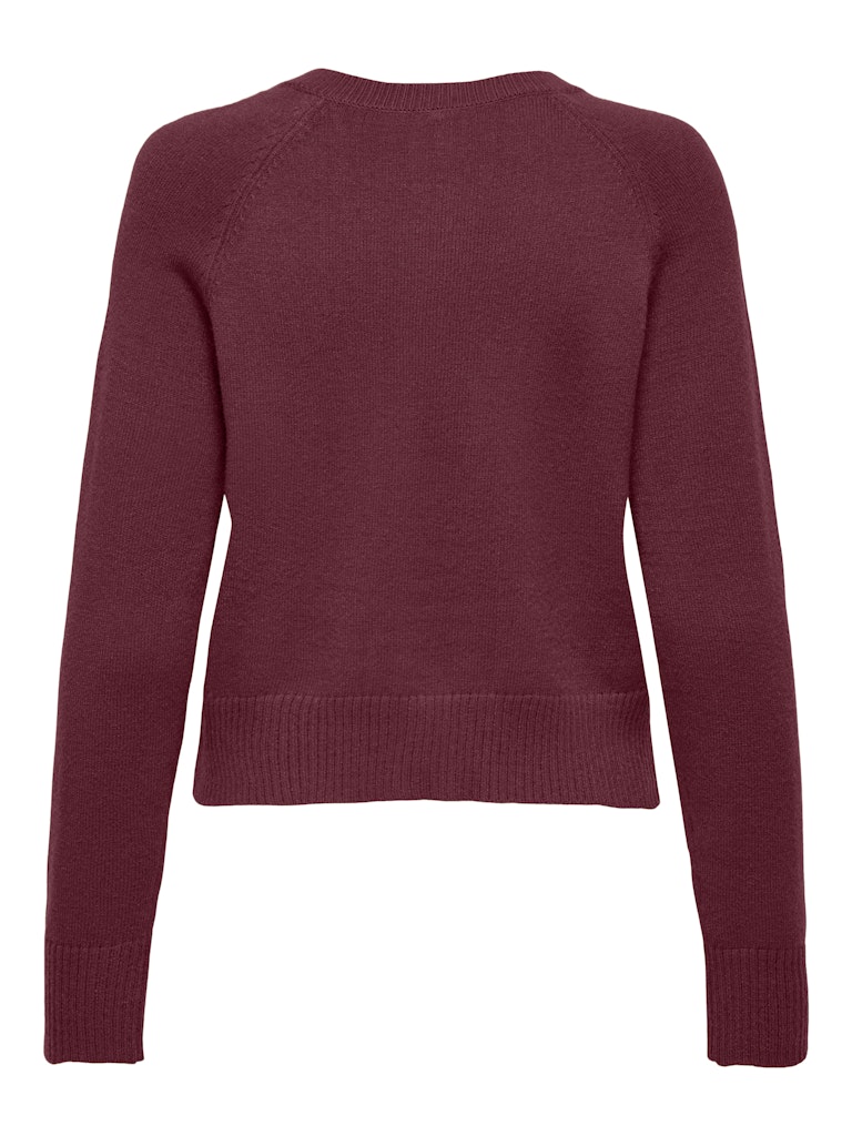 Onlkatia Ls Short Cardigan Cc Knt - Bordeaux