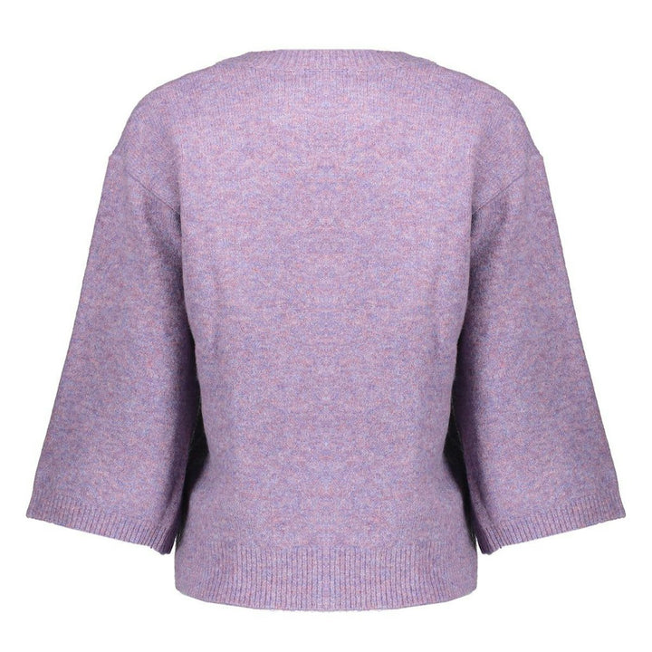 Cardigan V-neck 3/4 Sleeves - Lila