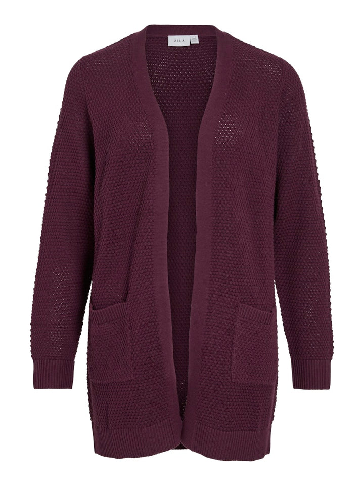 Vidalo L/s Knit Cardigan- Noos - Cerise