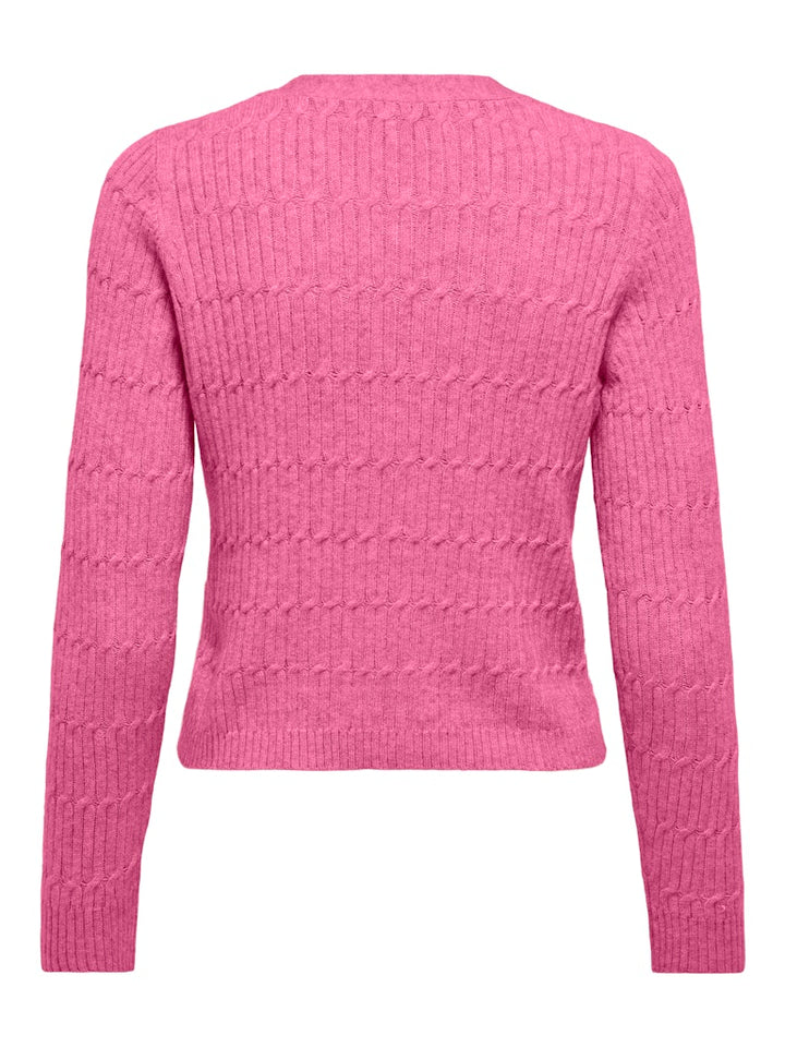 Onlkatia Ls Vneck Cardi Knt Noos - Roze