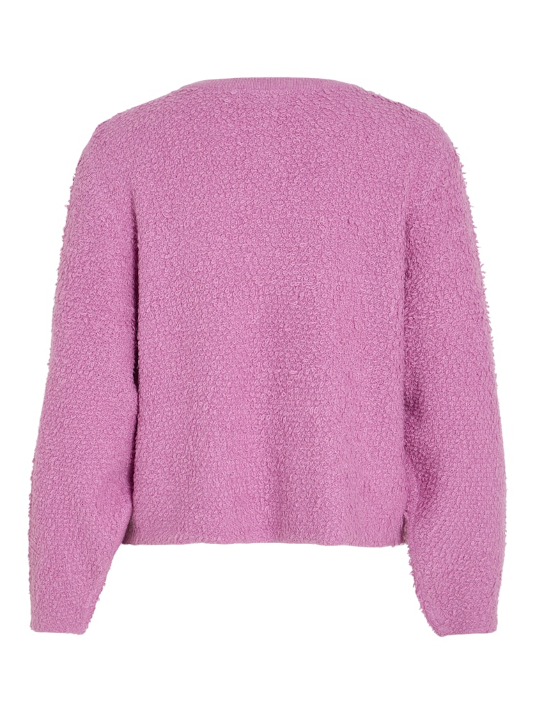 Vipaza L/s O-neck Knit Cardigan/r - Roze