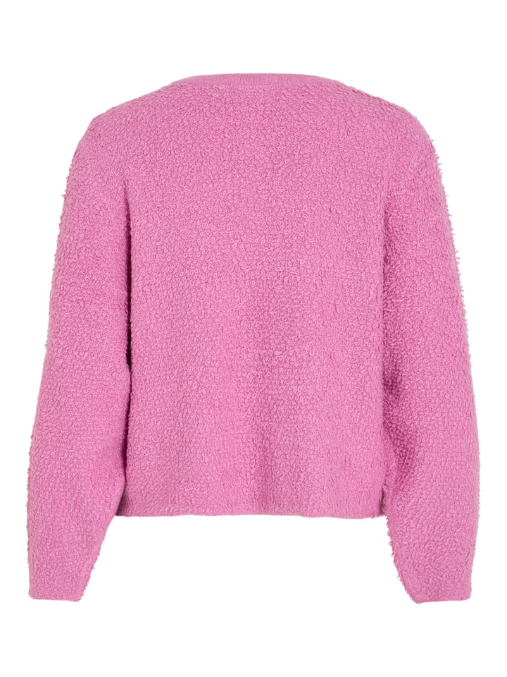 Vipaza L/s O-neck Knit Cardigan/r - Roze