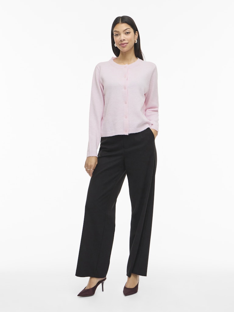 Viliga L/s O-neck Knit Cardigan - Noos - Licht Roze