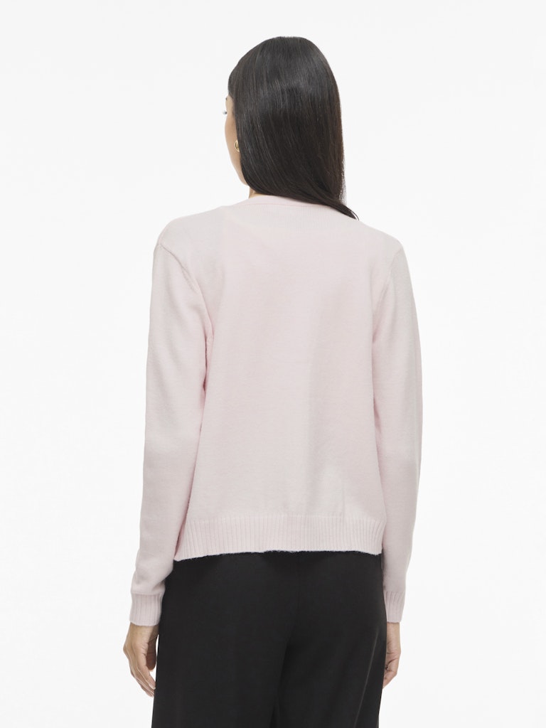 Viril Short L/s Knit Cardigan-noos - Licht Roze