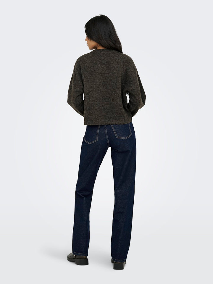Jdydebbie L/s O-neck Cardigan Knt - Bruin