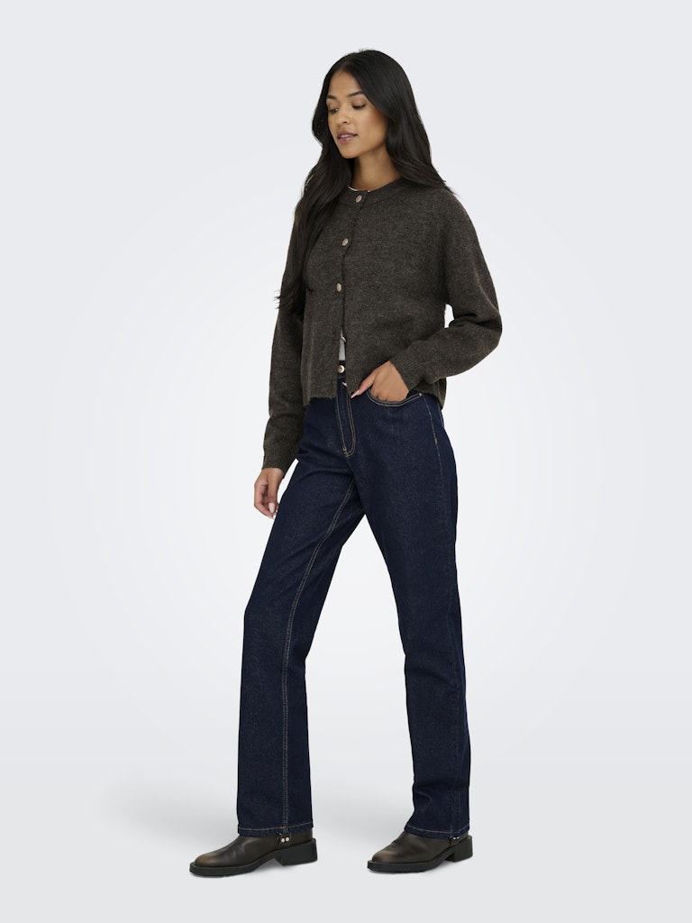 Jdydebbie L/s O-neck Cardigan Knt - Bruin