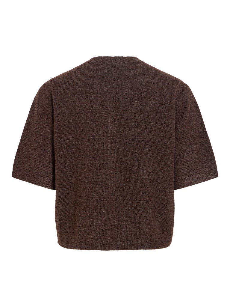 Viliga 2/4 O-neck Knit Cardigan - Noos - Bruin