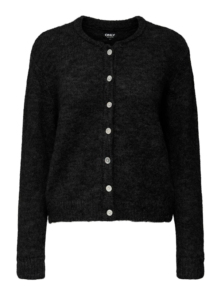Onlmaggie Life Ls Button Cardigan Cc Knt - Zwart