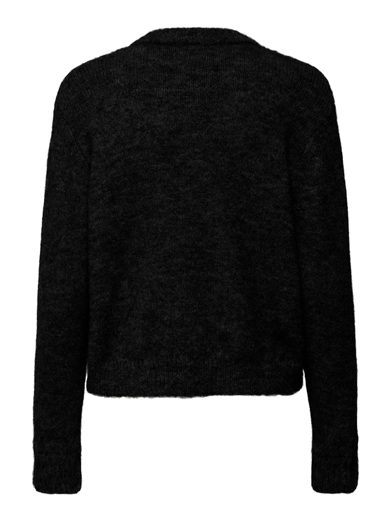 Onlmaggie Life Ls Button Cardigan Cc Knt - Zwart