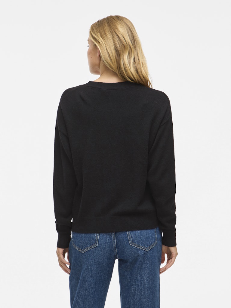 Viril V-neck Knit Cardigan - Noos - Zwart