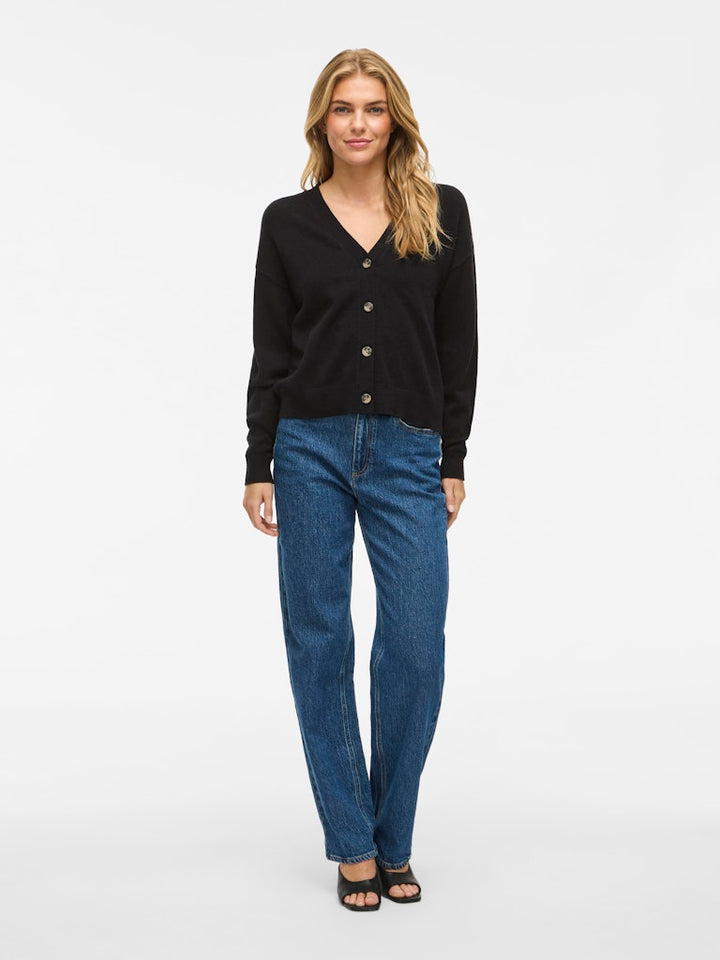 Viril V-neck Knit Cardigan - Noos - Zwart