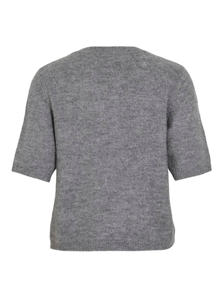 Vidainty O-neck 2/4 Knit Cardigan/1 - Grijs Melee