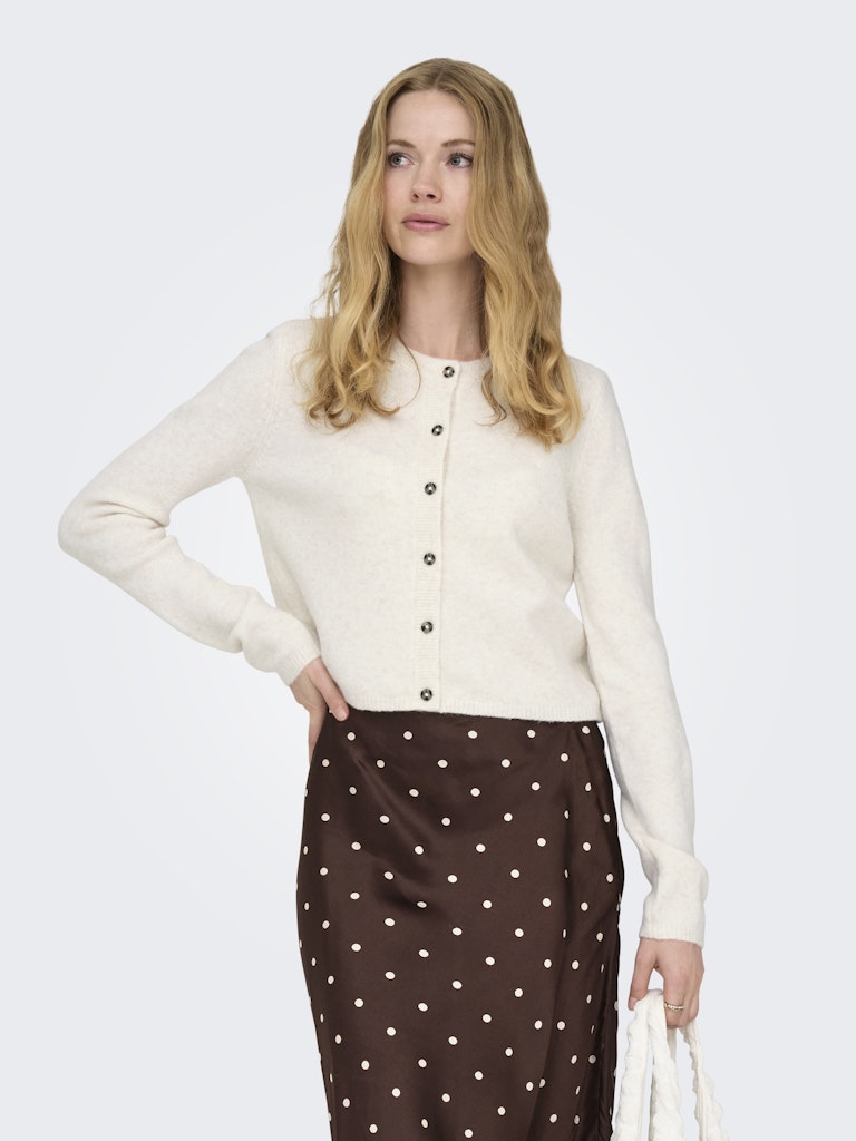 Jdychloe Life L/s Cardigan Knt Noos - Beige
