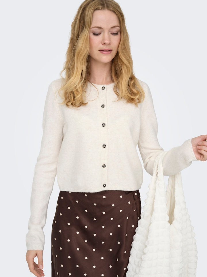 Jdychloe Life L/s Cardigan Knt Noos - Beige