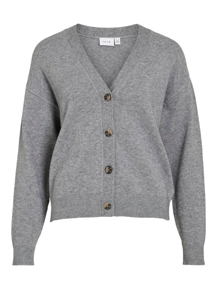 Viril V-neck Knit Cardigan - Noos - Grijs Melee