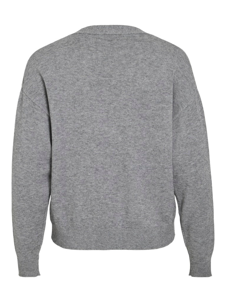 Viril V-neck Knit Cardigan - Noos - Grijs Melee
