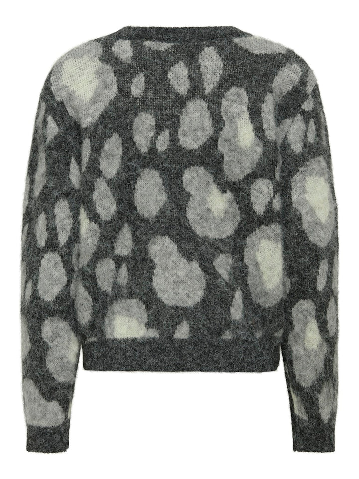 Onledelie Life Ls Jq Cardi V-neck Knt - Grijs Dessin
