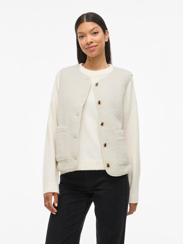 Viada Teddy Vest - Off-white