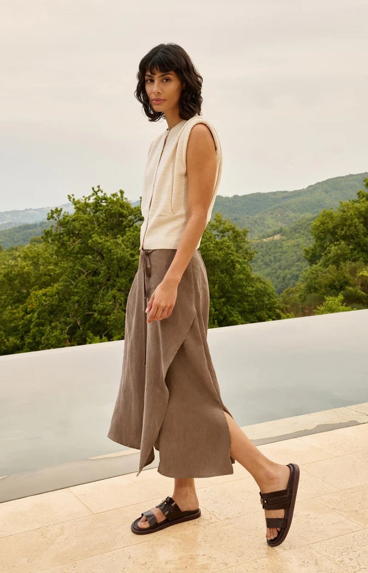 Shoulder Detail Cardigan With - Ecru
