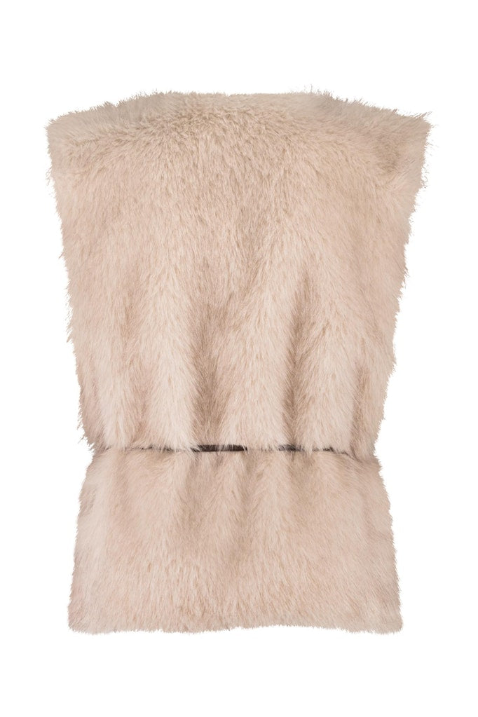 Ivana Fur Waistcoat - Zand