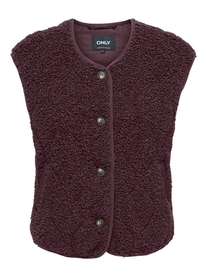 Onlines Teddy Waistcoat Cc Otw - Bordeaux