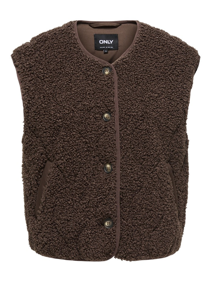 Onlines Teddy Waistcoat Cc Otw - Bruin