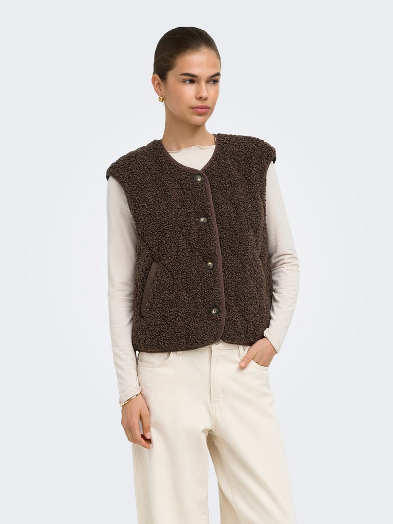 Onlines Teddy Waistcoat Cc Otw - Bruin
