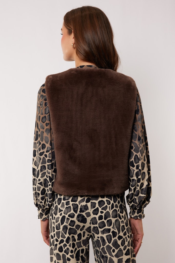 Lalita Gilet - Bruin Dessin
