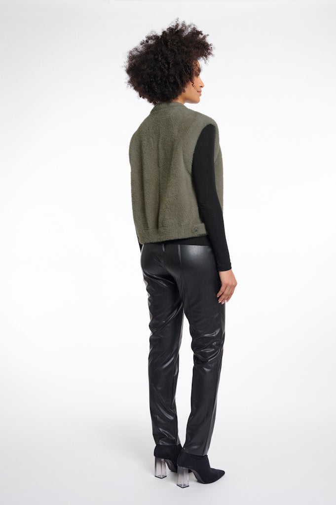 Short Waistcoat - Olijf