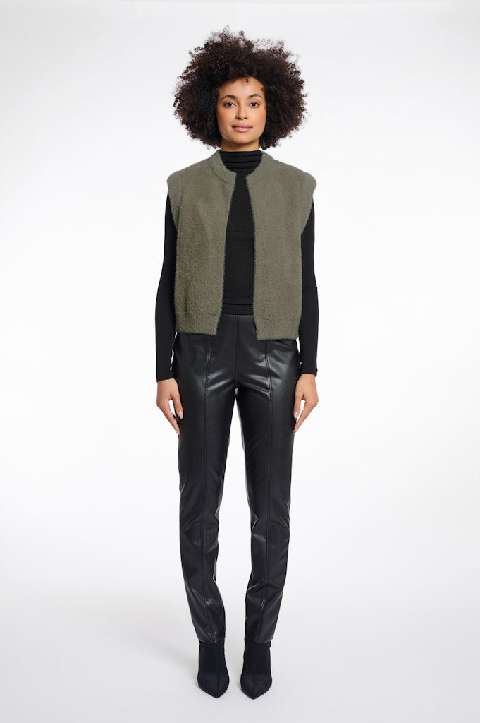Short Waistcoat - Olijf