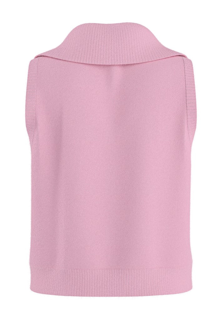 Hdnisrine Cropped Collar Knit - Roze