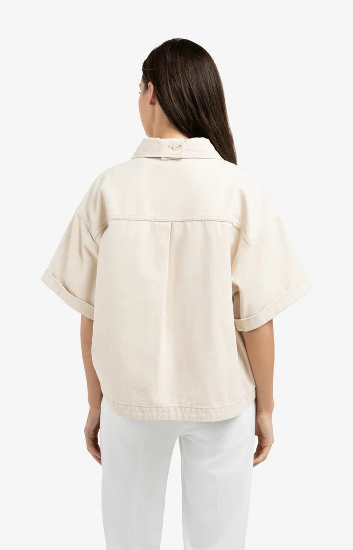 YAYA Women denim jack zand – dames