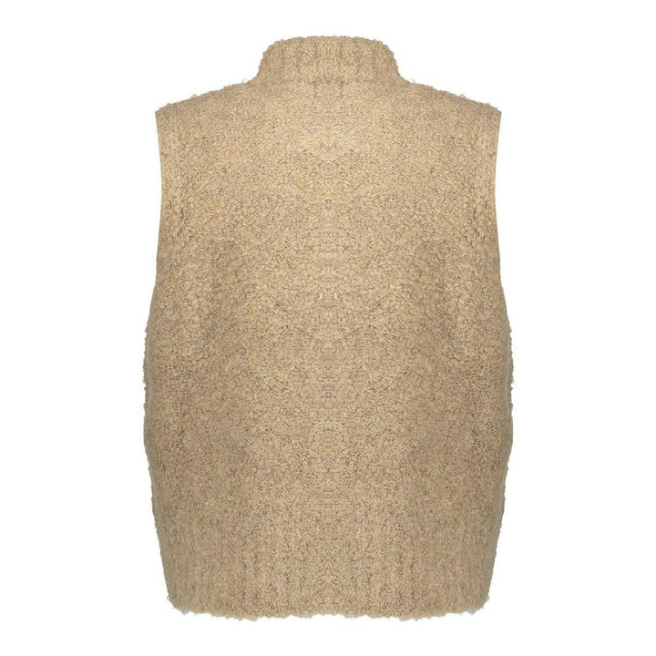 Pullover Sleeveless With Zipper - Zand